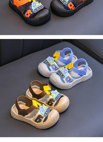 Construction Truck Grey Soft Sandal 2754 C